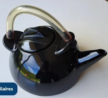 design theepot, Huis en Inrichting, Ophalen, Overige materialen, Bruin, Zo goed als nieuw