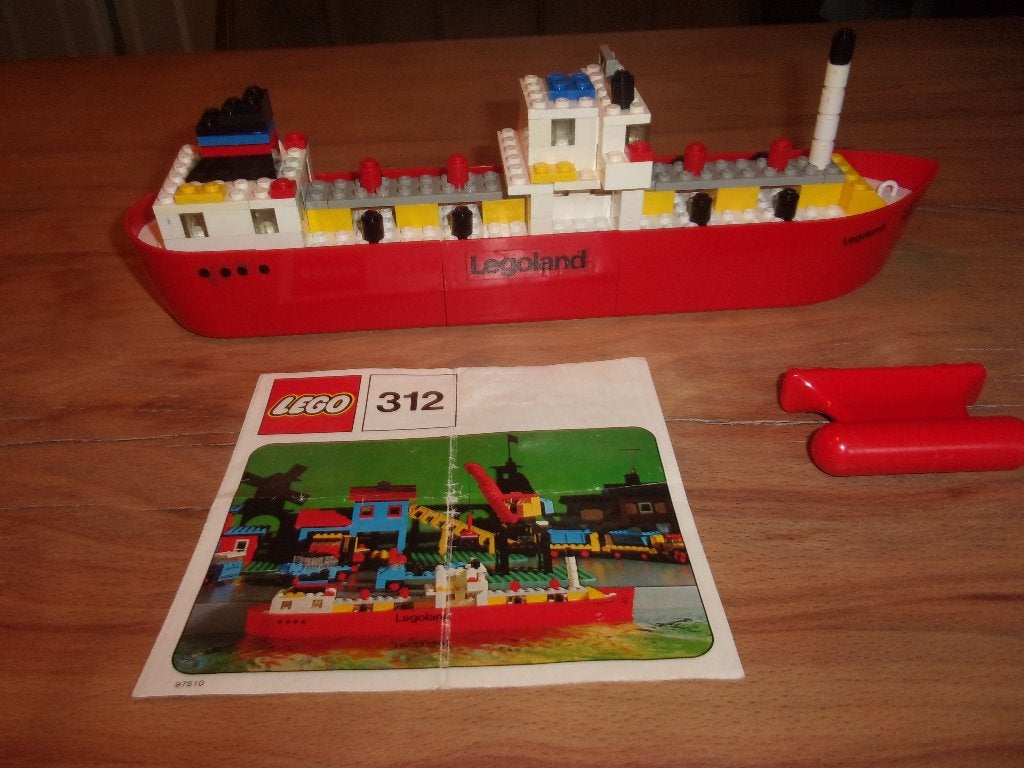 Lego Boat 312-3 Tanker uit 1973, Gebruikt, Overige thema's, Lego, Inclusief instructies