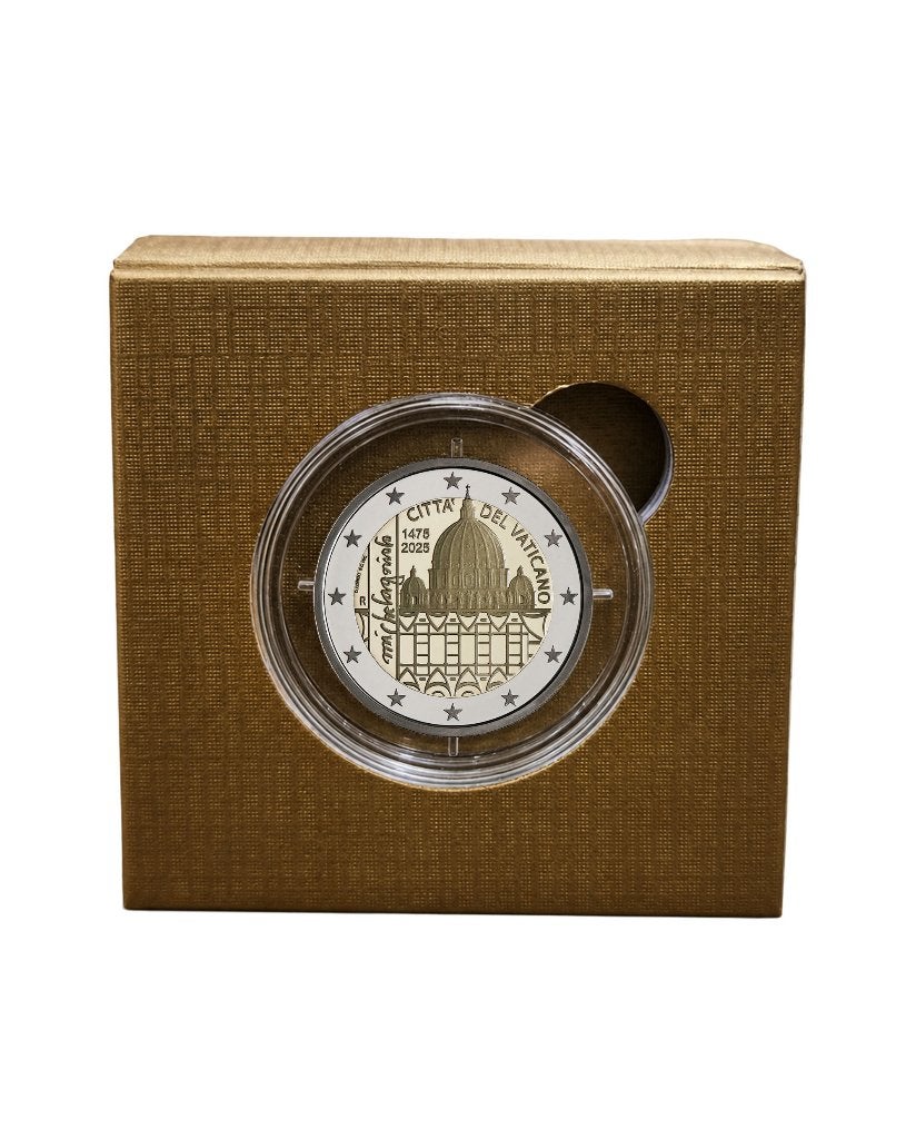 2 euro Vaticaan 2025 - Michelangelo PROOF, Ophalen of Verzenden, Vaticaanstad, 2 euro, Setje