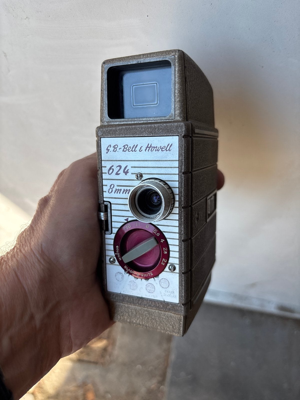 Vintage Bell & Howell 624 8mm filmcamera met tas, Ophalen of Verzenden, 8mm, Camera