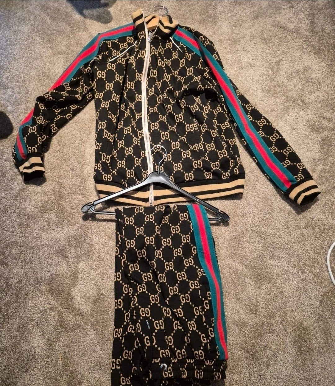 Nieuw Gucci trainingspak - Maat M (valt groot), Maat 48/50 (M), Zwart, Gucci@gmail.com, Nieuw