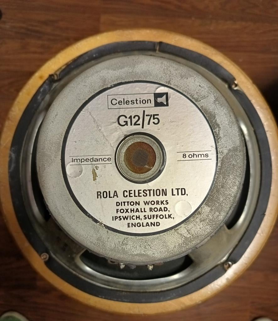 Celestion G12/75 Rola 12 inch speaker 8 ohm, Overige merken, Gebruikt, Overige typen, Ophalen of Verzenden