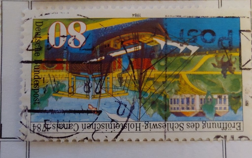 1984 Duitsland Schleswig-Holstein Kanaal., Verzenden, BRD, Gestempeld
