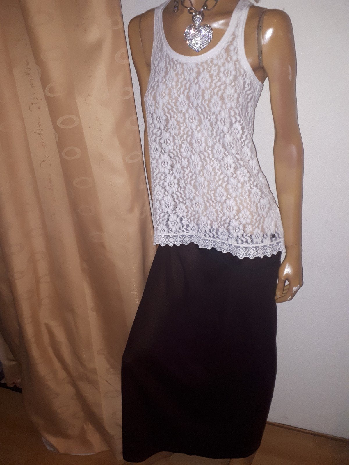 Elegante bruine maxi rok cora Kemperman maat XL, Bruin, Maat 46/48 (XL) of groter, Ophalen of Verzenden, Onder de knie