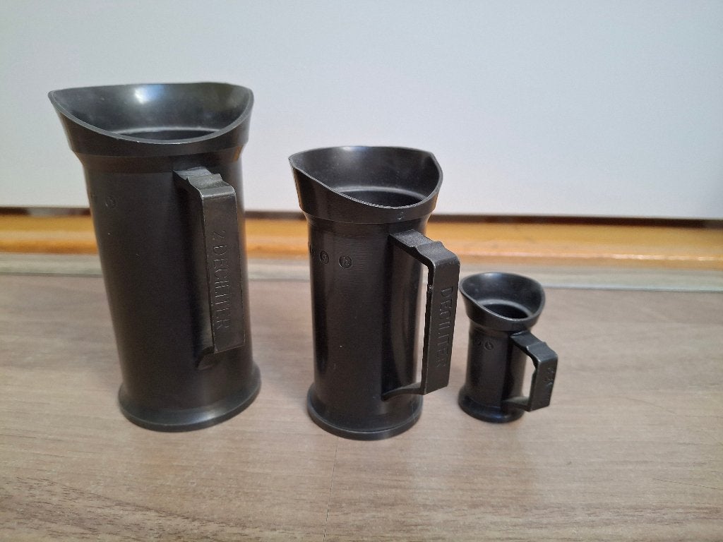 Tinnen maatbekers, Ophalen of Verzenden