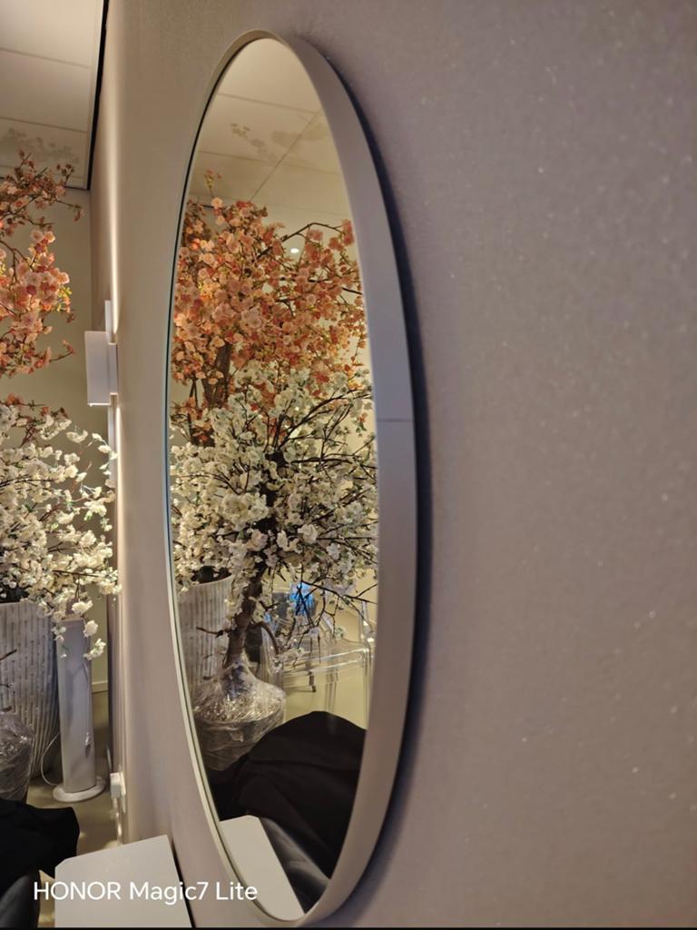 Ronde ikea zikveren spiegel, Huis en Inrichting, Woonaccessoires | Spiegels, Minder dan 50 cm, Rond, Ophalen of Verzenden, Zo goed als nieuw