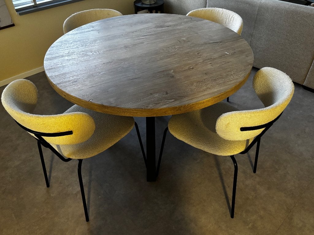 Eetkamer set, Ophalen, Gebruikt, Japandi, 4 tot 6 stoelen