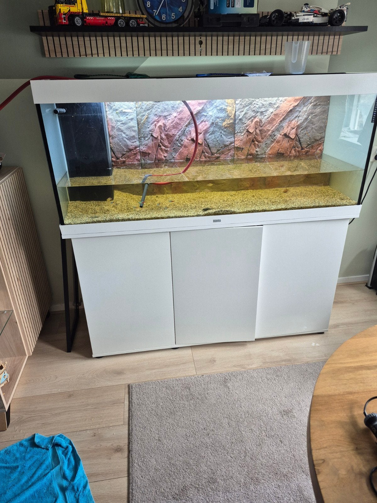 Aquarium juwel rio 450, Dieren en Toebehoren, Vissen | Aquaria en Toebehoren, Ophalen, Gebruikt, Inclusief deksel, Leeg aquarium