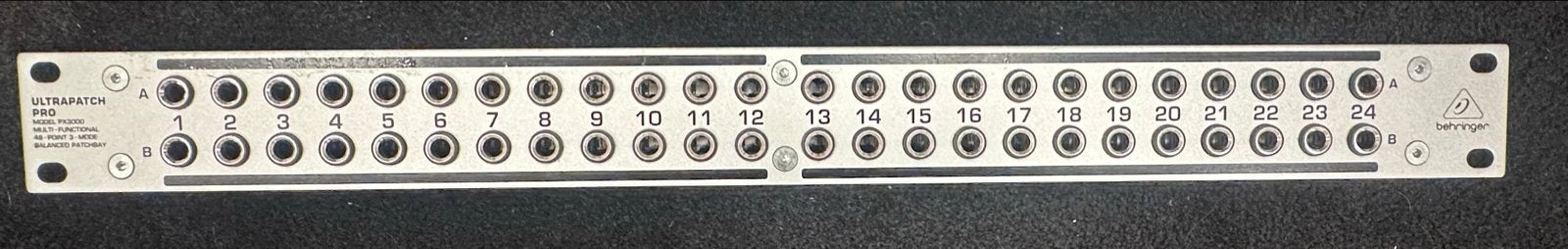 Behringer ULTRAPATCH PRO PX3000 Patchbay, Ophalen of Verzenden, Gebruikt, 20 kanalen of meer