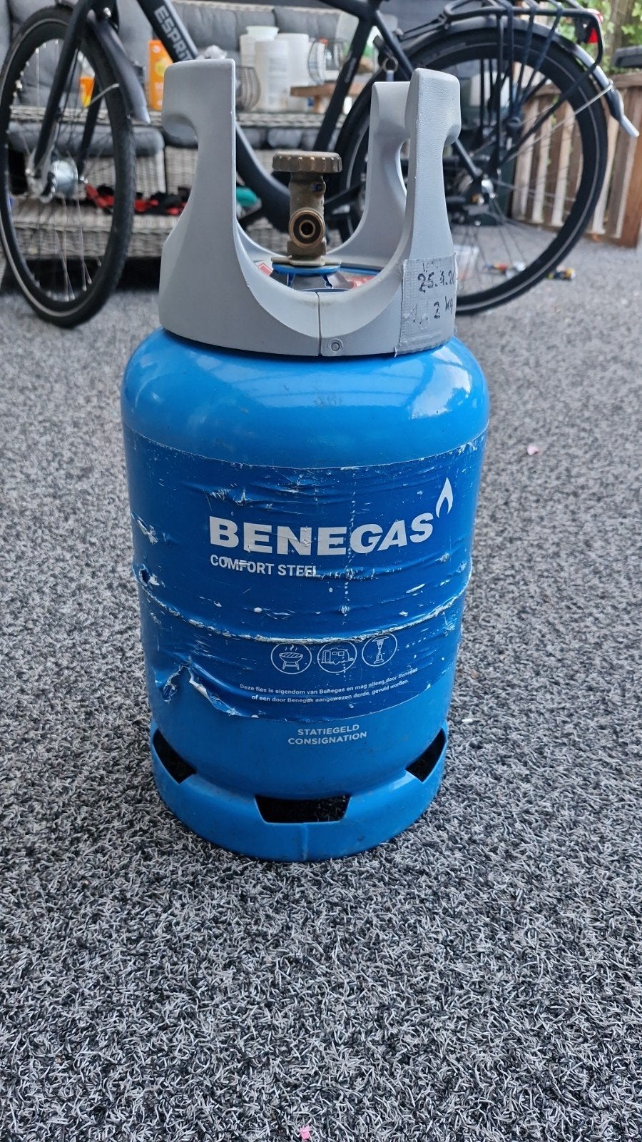 Gasfles, Ophalen