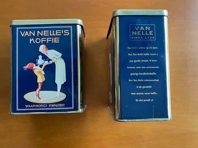 Van Nelle koffieblik met kabouter Piggelmee, Ophalen of Verzenden, Zo goed als nieuw, Koffie, Van Nelle