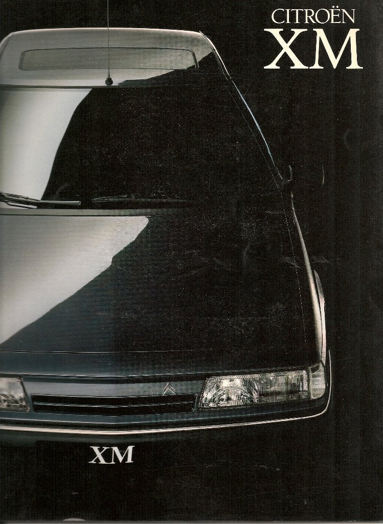 Folder Citroën XM, september 1990 (groot formaat), Ophalen of Verzenden, Nieuw, Citroën