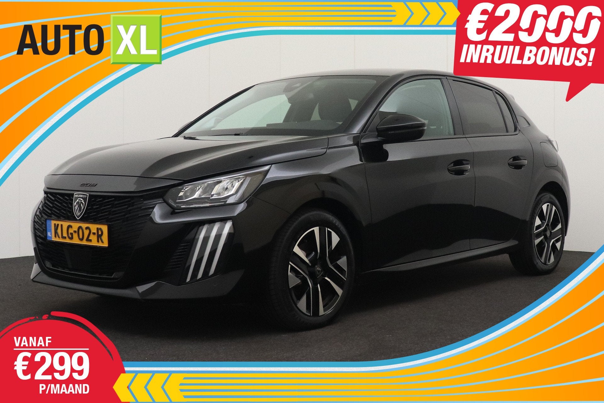 Peugeot 208 1.2T 101 PK Allure Half-Leder Carplay Privacy Gl, Auto's, Voorwielaandrijving, 101 pk, Gebruikt, Leder en Stof