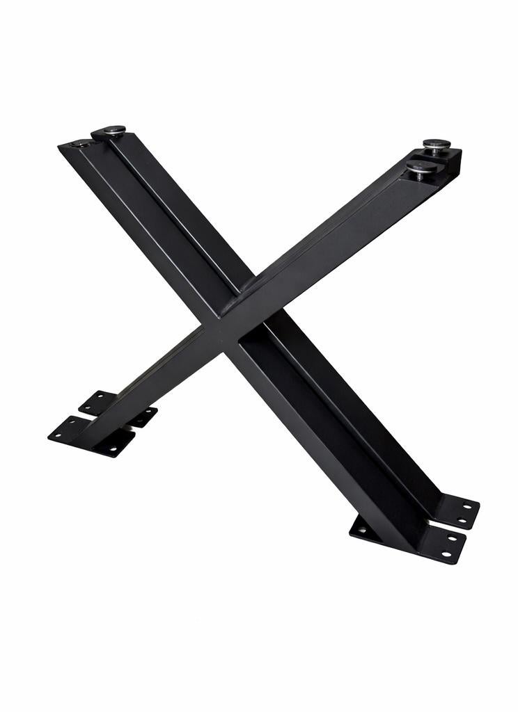 Kruispoten Eettafel, Ophalen, Zo goed als nieuw, Rechthoekig, 50 tot 100 cm