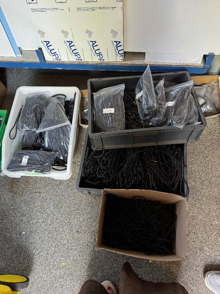 Spinhaken en rubber elastieken, Ophalen, Nieuw