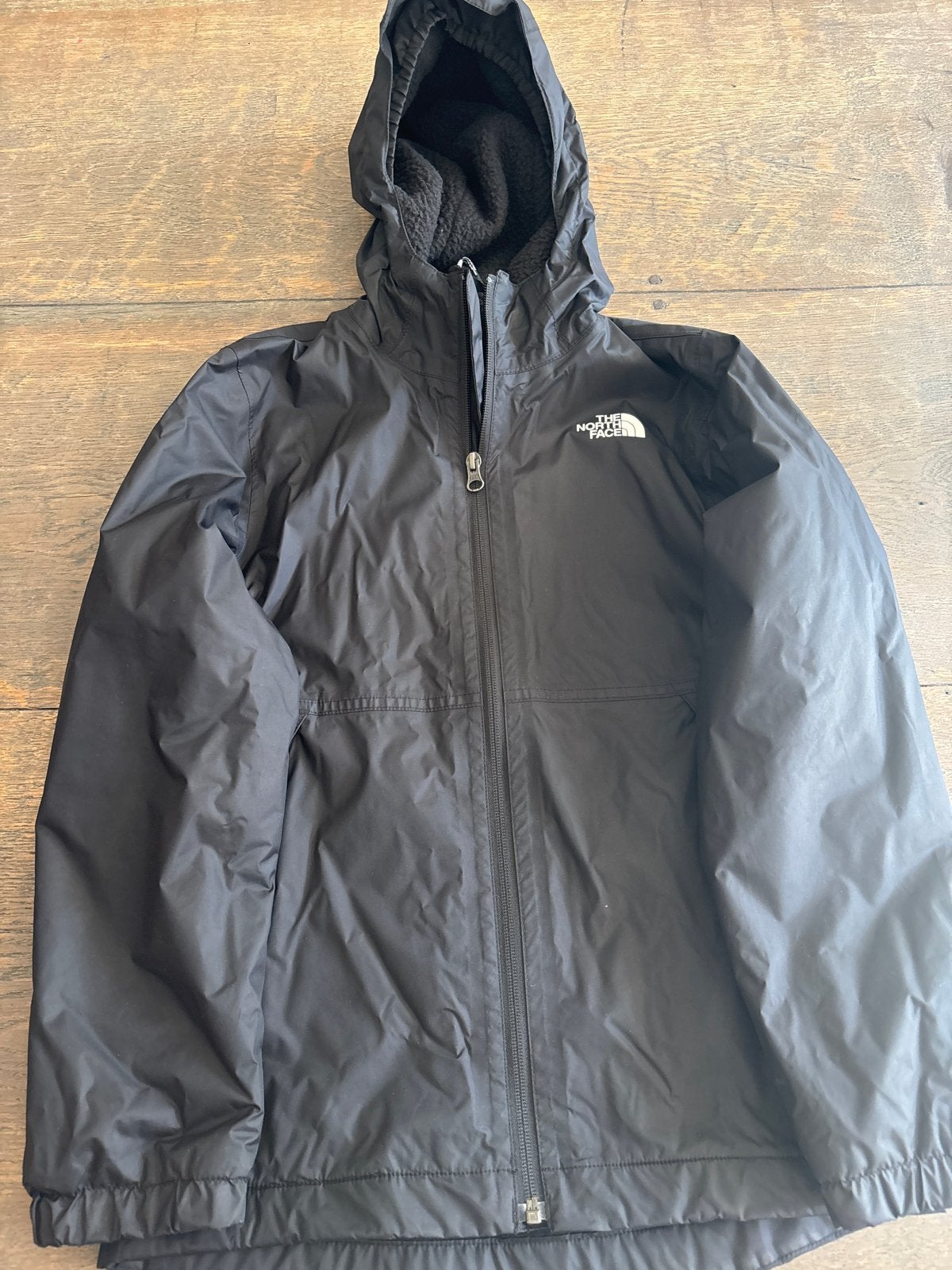 The North Face Zwarte Jas - Maat M boys, Kinderen en Baby's, Ophalen of Verzenden, Zo goed als nieuw, Jongen, Jas