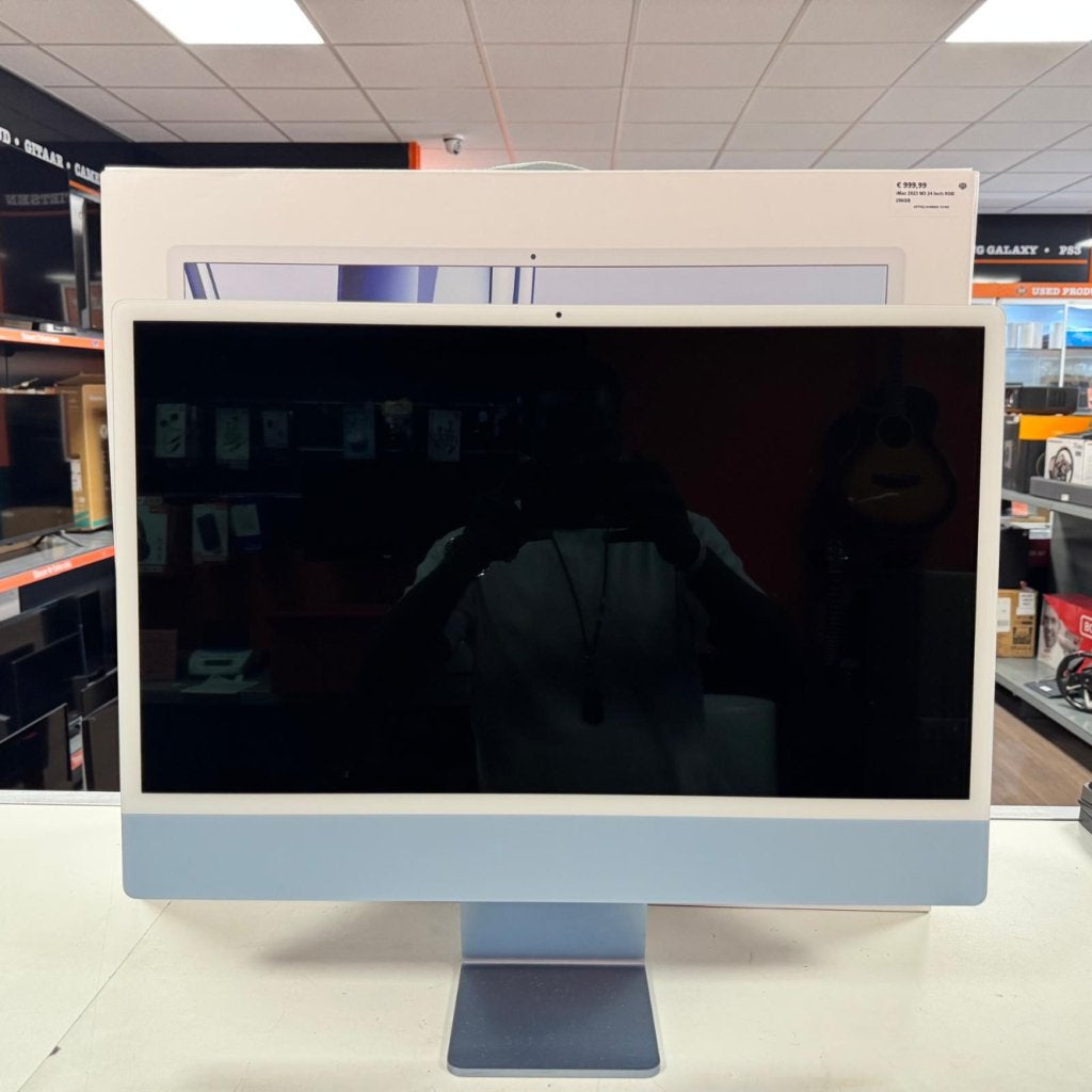 iMac 2023 24 Inch M3 8GB 256GB Blauw | Nieuwstaat, Computers en Software, Apple Desktops, Apple, Zo goed als nieuw, Support@apple.com