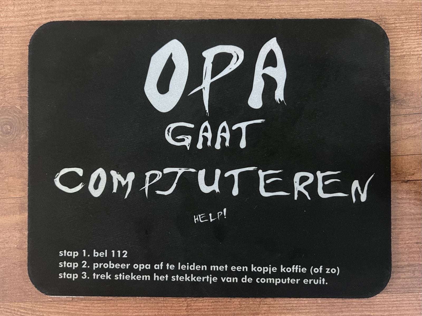 Opa Gaat Computeren - Grappige Muismat - Nieuw, Ophalen of Verzenden, Nieuw