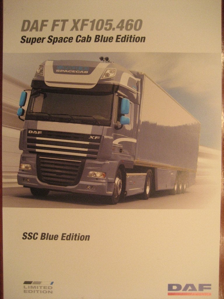 unieke folder DAF FT XF 105.460 Super Space Cab Blue Edition, Boeken, Ophalen of Verzenden, Nieuw, Overige merken