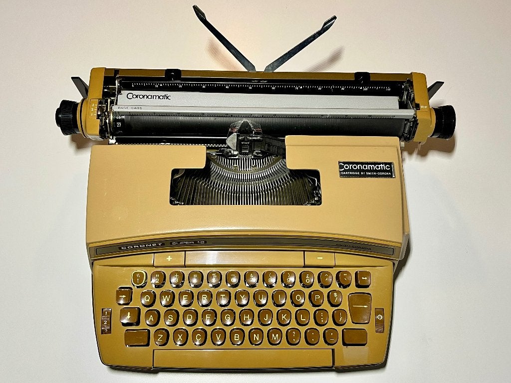 Smith-Corona Coronet Super 12 Electric Typewriter in Case, Ophalen of Verzenden, Gebruikt