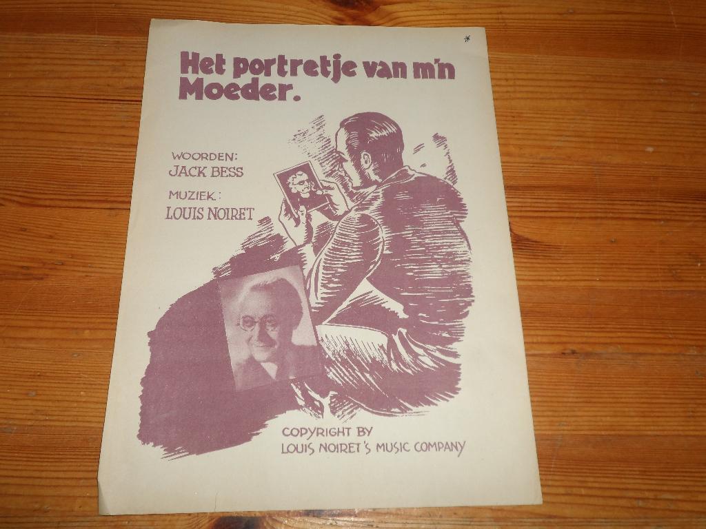 Het portretje van m'n moeder - louis noiret / jack bess, Gitaar, Ophalen of Verzenden, Zo goed als nieuw, Artiest of Componist