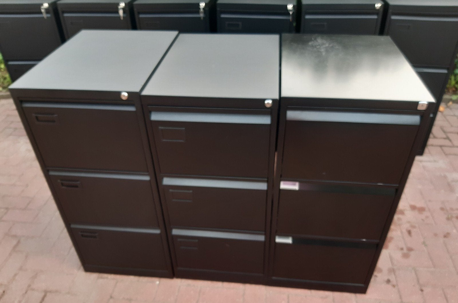 3 x dossierkast ladenkast archiefkast hangmappenkast zwart, Huis en Inrichting, Ophalen, Minder dan 50 cm, Gebruikt, 100 tot 150 cm