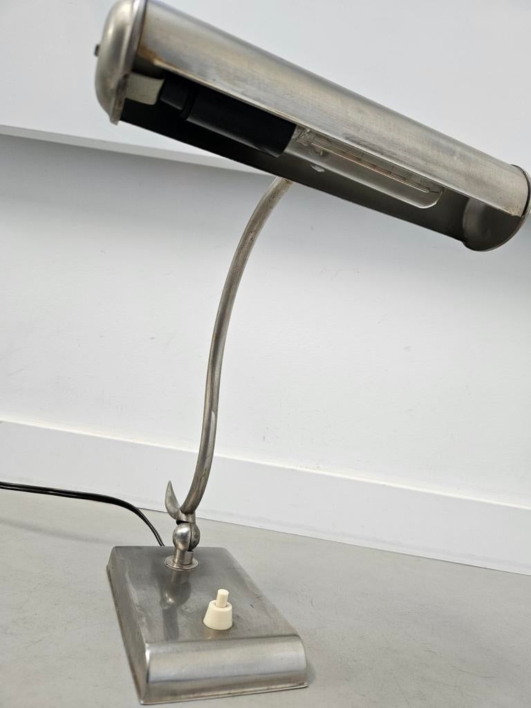 Vintage Pianolamp / Bureaulamp Jaren 60, Huis en Inrichting, Lampen | Tafellampen, Ophalen of Verzenden, Gebruikt, Minder dan 50 cm