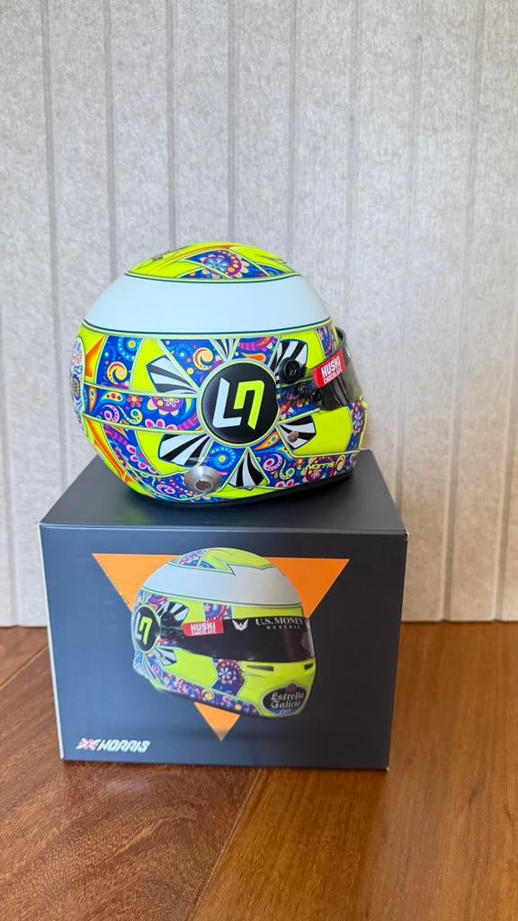 Lando Norris 1:2 Mexico GP 2019 Helm, Verzamelen, Automerken, Motoren en Formule 1, Ophalen, Zo goed als nieuw, Formule 1