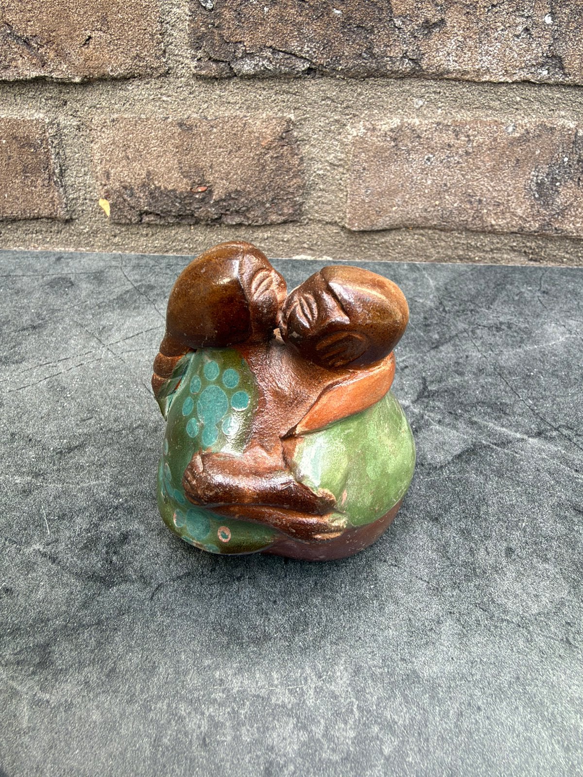 Peruaans Chulucanas Beeldje -Marco Barreto (8cm) gesigneerd, Ophalen of Verzenden