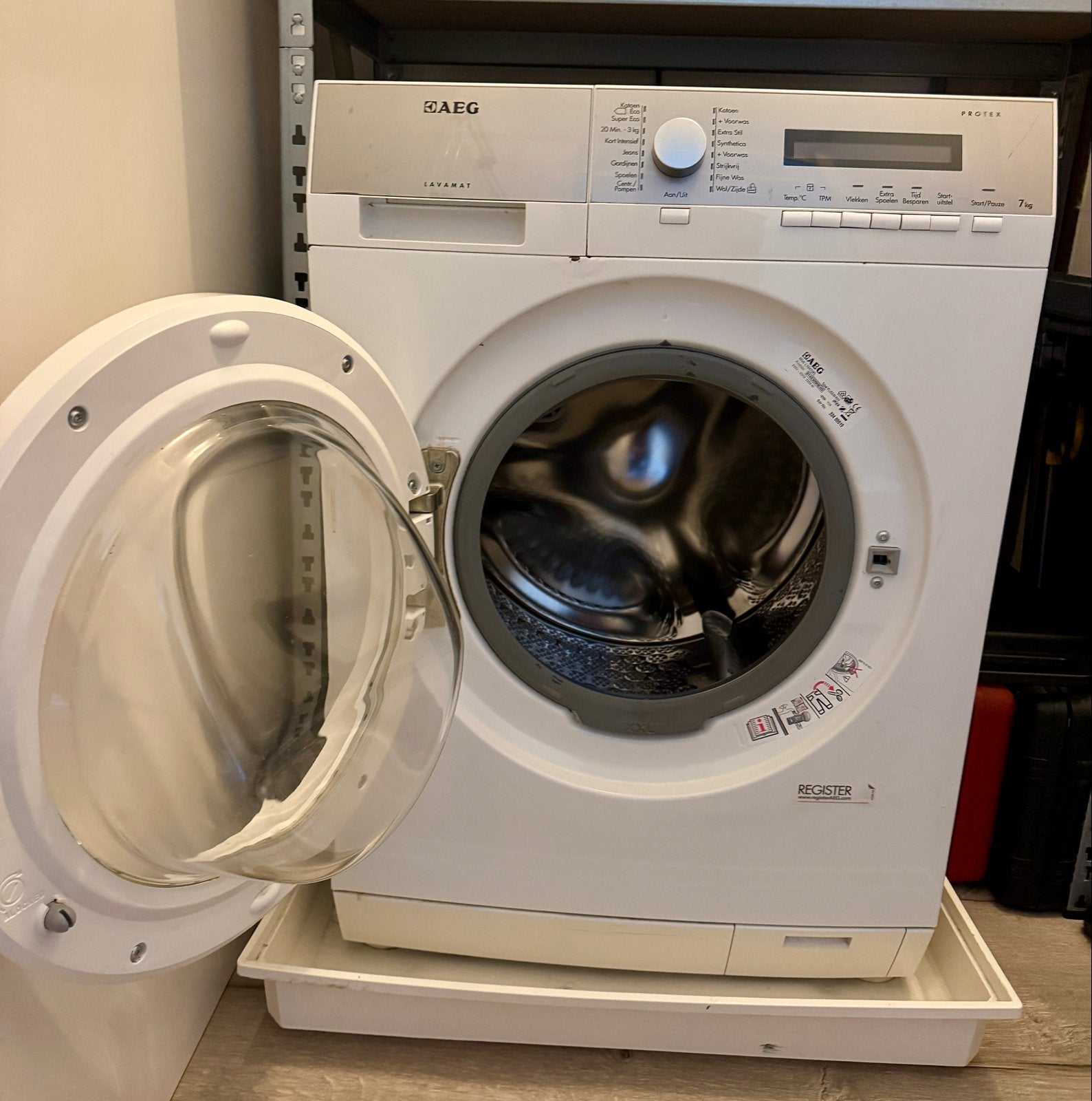 AEG Lavamat 7kg Wasmachine | klantscore op Coolblue 8.9, Witgoed en Apparatuur, Wasmachines, Ophalen, 6 tot 8 kg, Gebruikt, 1600 toeren of meer