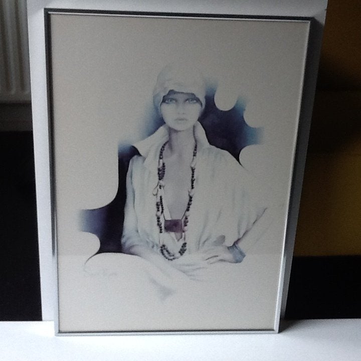 Ingelijste Art Print 'Lisa' van Sarah Moon, Ophalen of Verzenden, Zo goed als nieuw, 50 tot 75 cm, Print