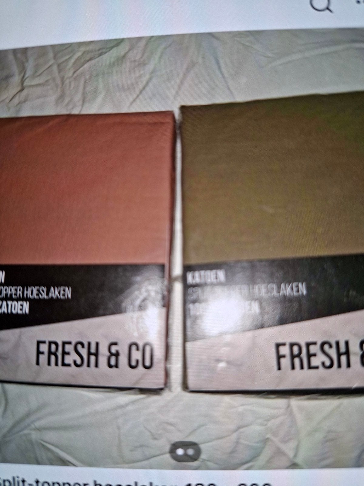 Split topper hoeslaken - Diverse kleuren en maten, Ophalen, Hoeslaken of Sloop, Beige, Nieuw