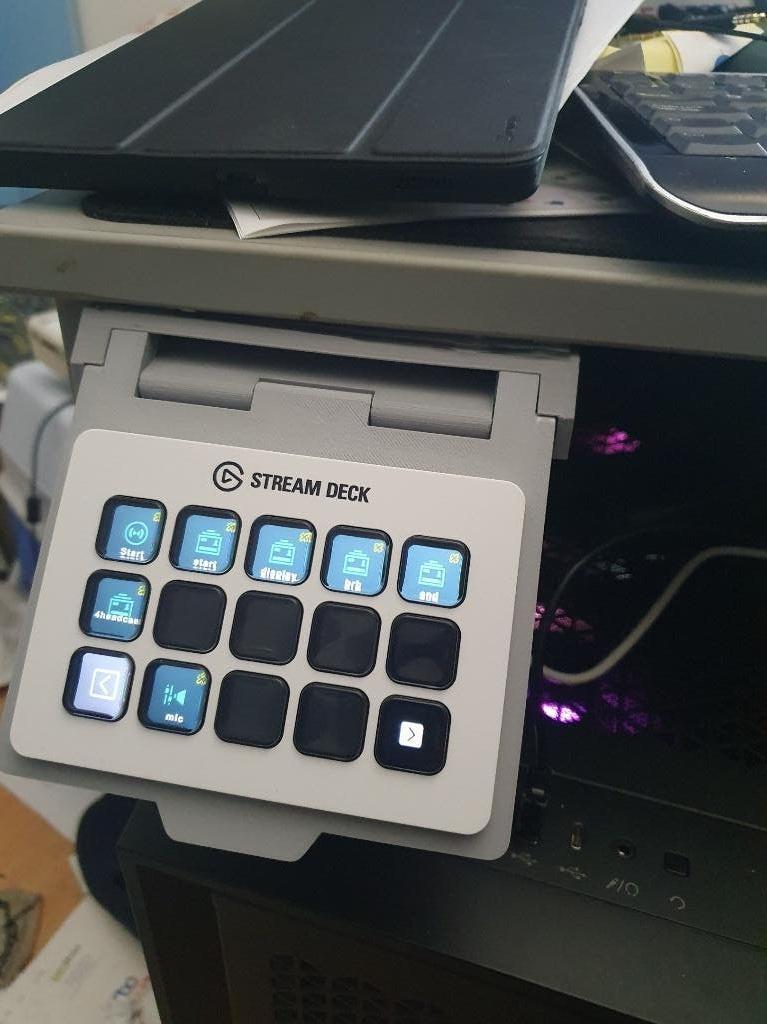 Elgato MK2 streamdeck uitschuifbare beugel voor onder bureau, Inklapbaar, Houder/standaard, Nieuw, PC