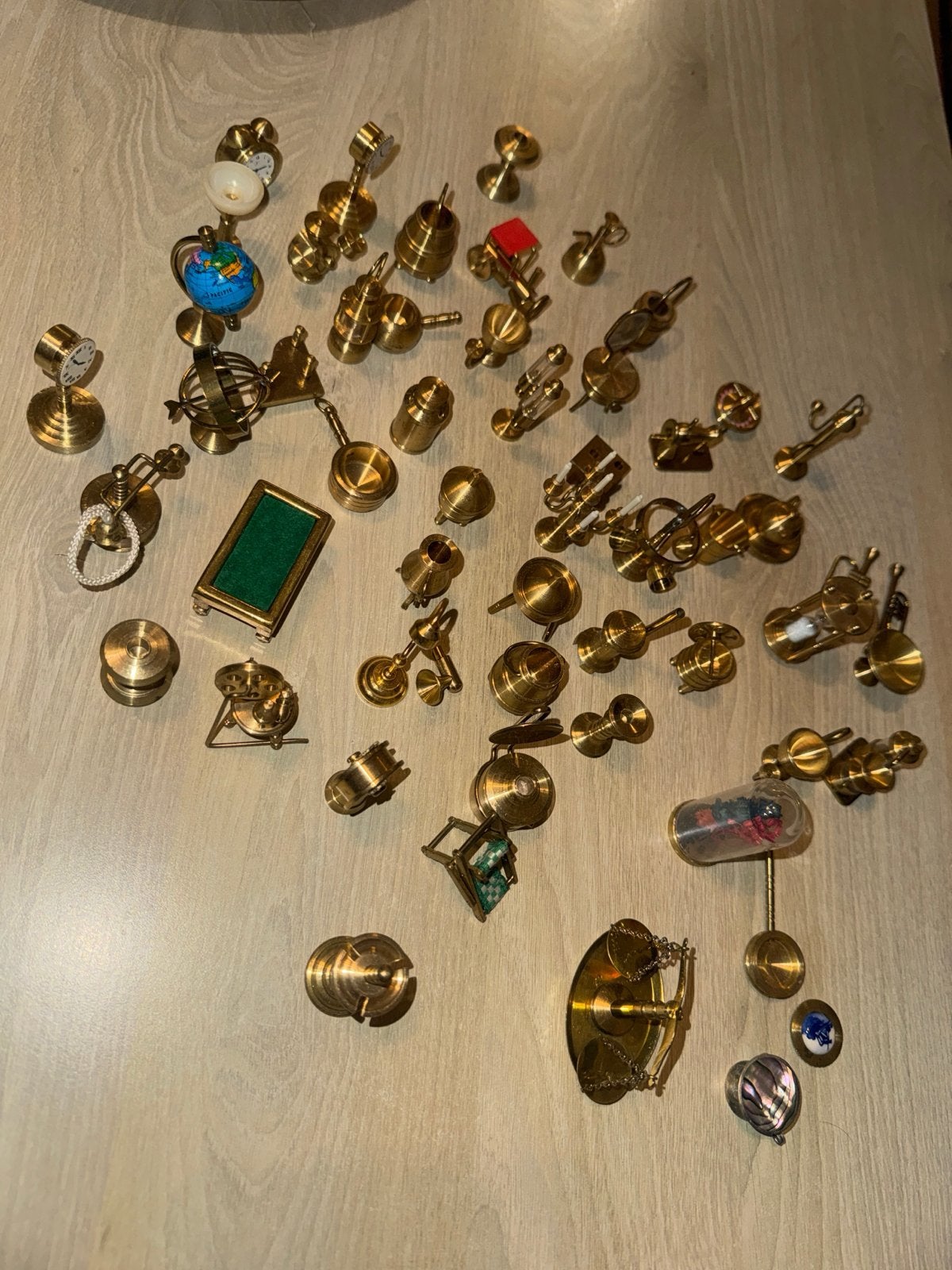 Grote verzameling messing/koperen miniatuurtjes, Ophalen of Verzenden, Gebruikt