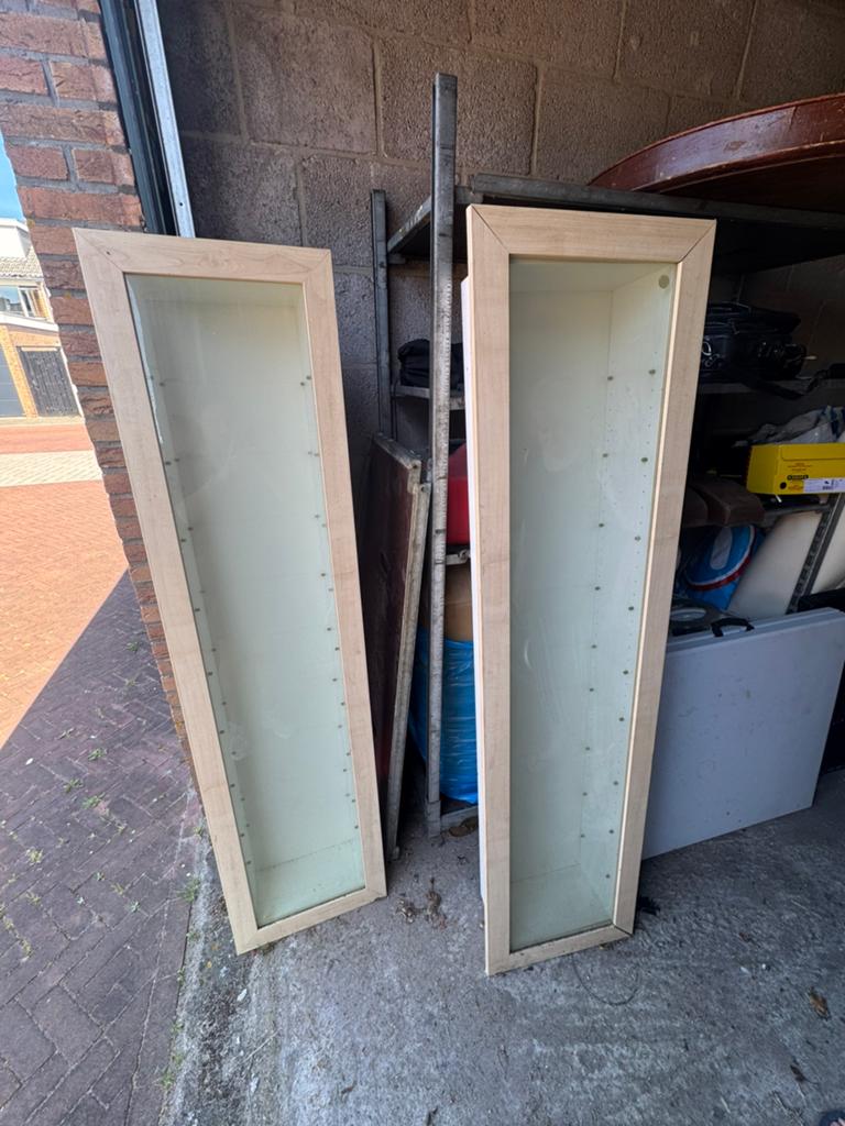 Vitrinekasten, Ophalen, Met plank(en), Minder dan 50 cm, Gebruikt
