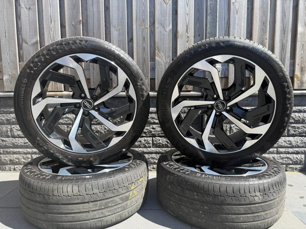 Audi Q8 Etron velgen 21 inch Origineel! 4KE601025A, Auto-onderdelen, Banden en Velgen, Velg(en), 265 mm, Zomerbanden, 21 inch