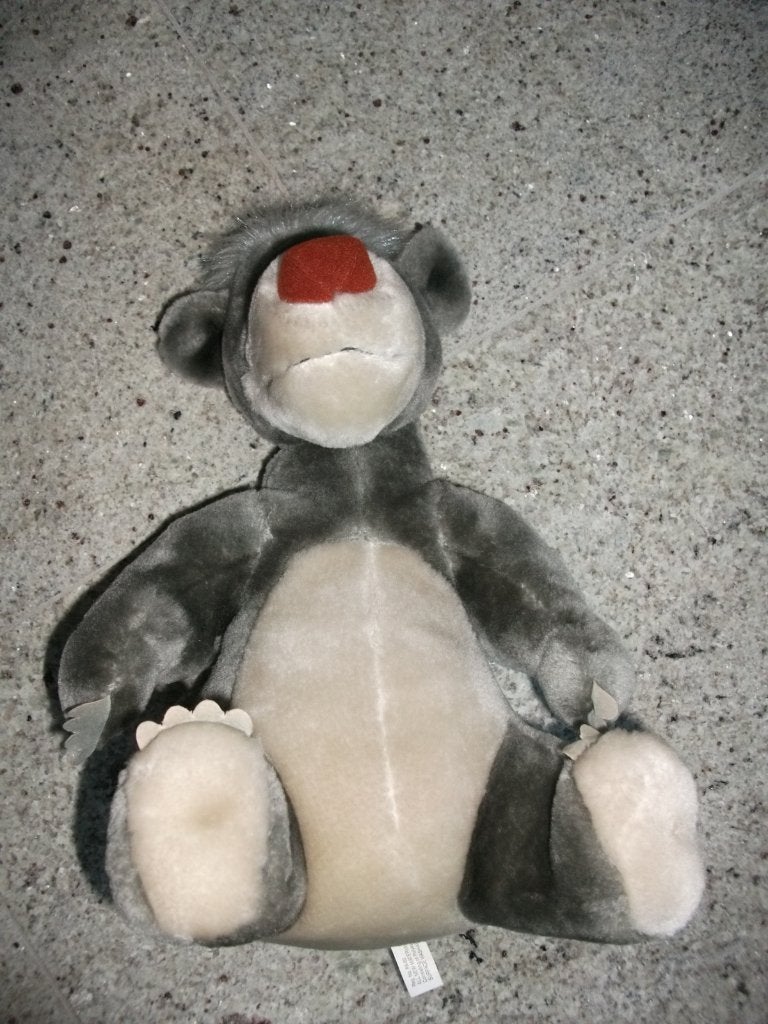 Knuffel Baloe van Disney (Disneyland Parijs), Ophalen of Verzenden, Leeuwenkoning of Jungle Boek, Gebruikt, Knuffel