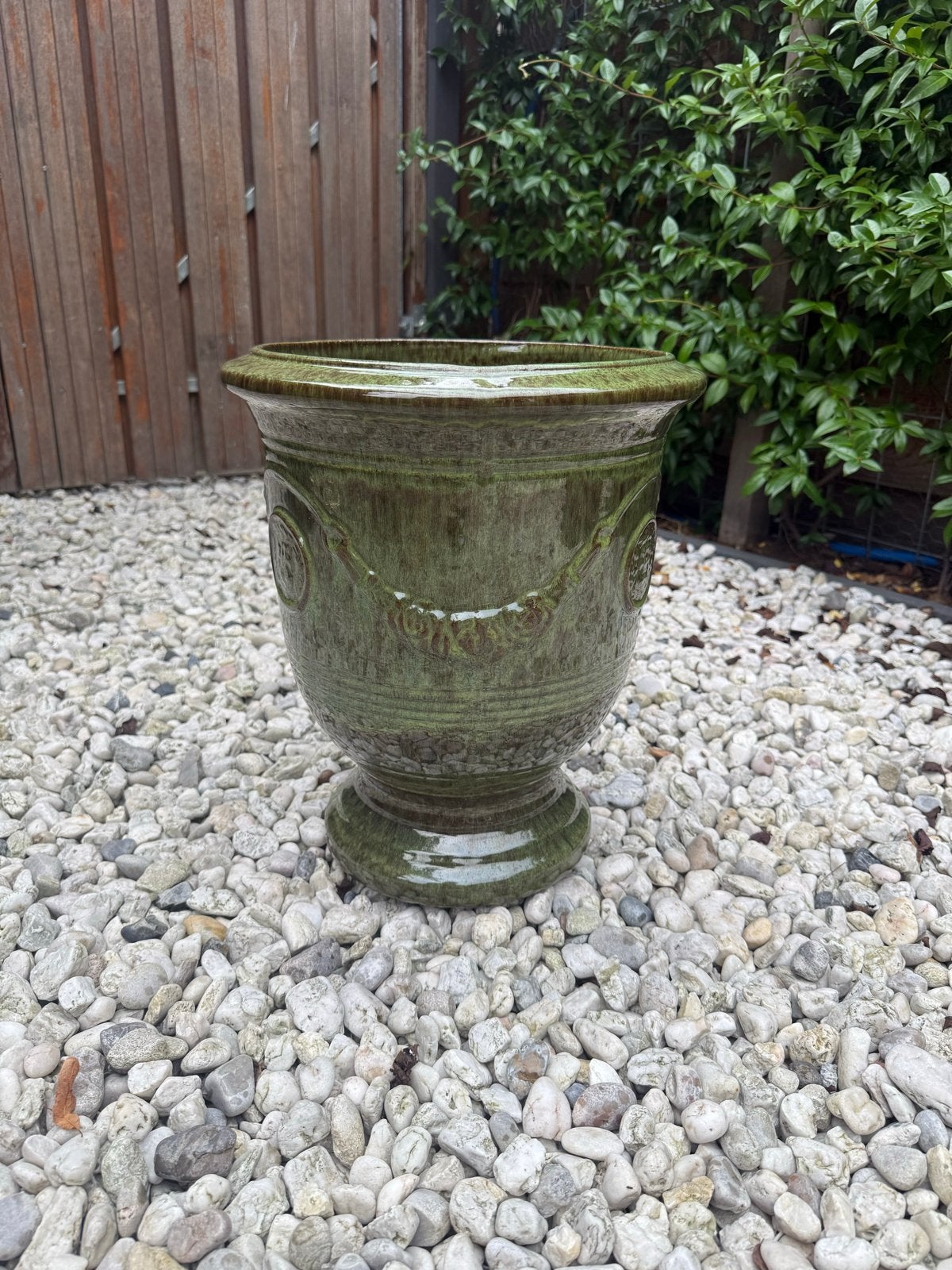 Grote bloempot plantenbak anduze look, Tuin en Terras, Rond, Binnen, Zo goed als nieuw, Aardewerk