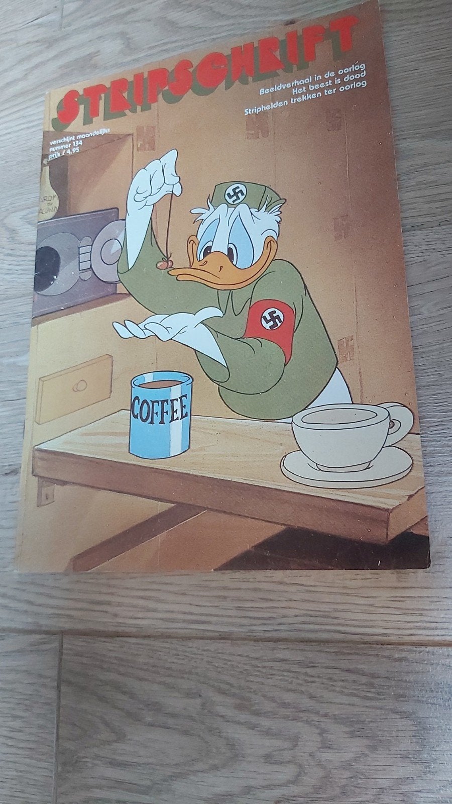 StripSchrift nr.134, 1980 - Strips en oorlog, oa Donald Duck, Eén stripboek, Ophalen of Verzenden, Gelezen