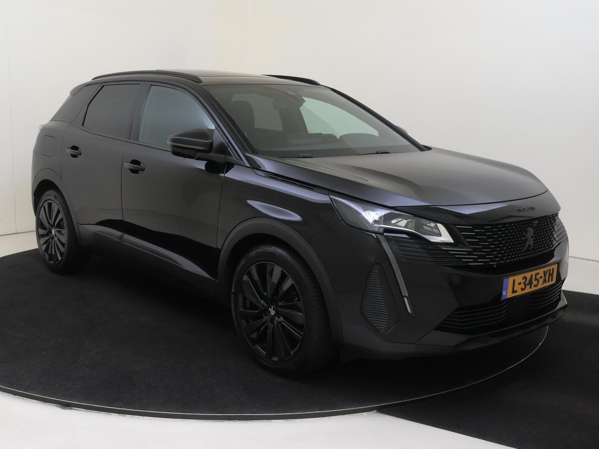 Peugeot 3008 1.2 PureTech GT | Panoramisch schuifdak | Adapt, Auto's, 12 maanden, Gebruikt, 1199 cc, Zwart