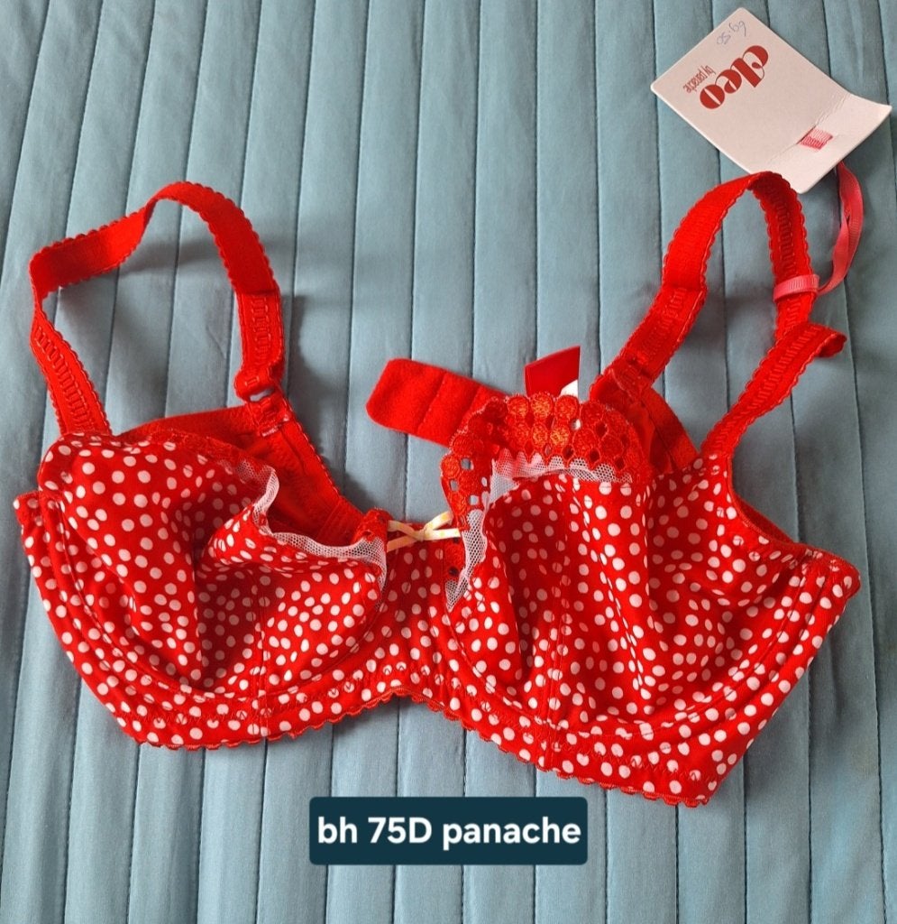 bh 70d en 75d, Panache, Verzenden, Rood, BH