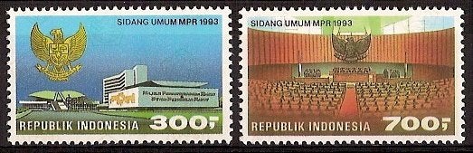 Indonesie Zonnebloem nr 1527/8 postfris 1993, Ophalen of Verzenden, Postfris, Zuidoost-Azië