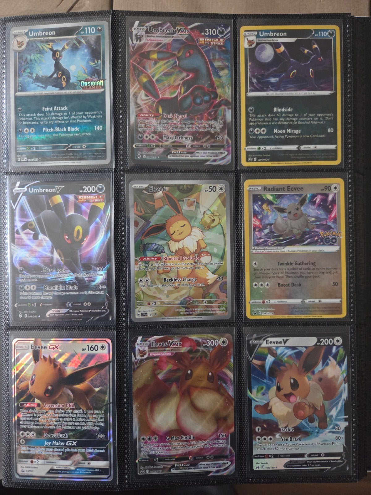 Pokemon Eeveelutions Verzameling/Collectie, Hobby en Vrije tijd, Verzamelkaartspellen | Pokémon, Ophalen, Zo goed als nieuw, Meerdere kaarten