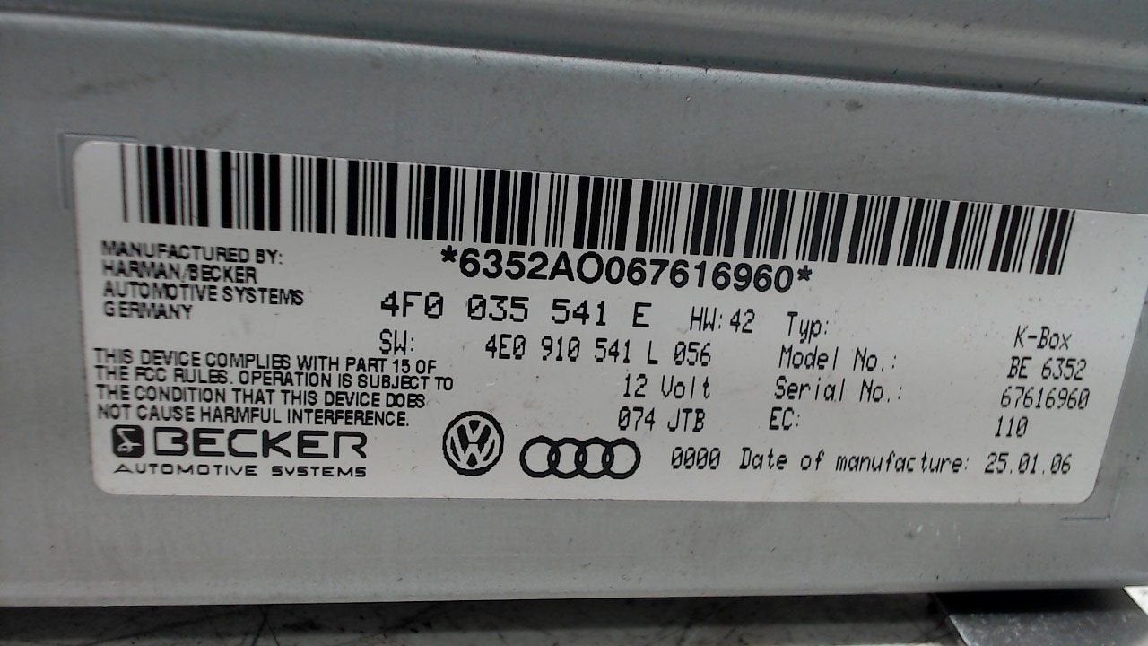 Radiomodule Audi A6, Auto diversen, Autoradio's, Ophalen of Verzenden, Van der Ven Autorecycling B.V., Onderdelen@venauto.nl, Ettenseweg 76, 4706 PB Roosendaal, The Netherlands