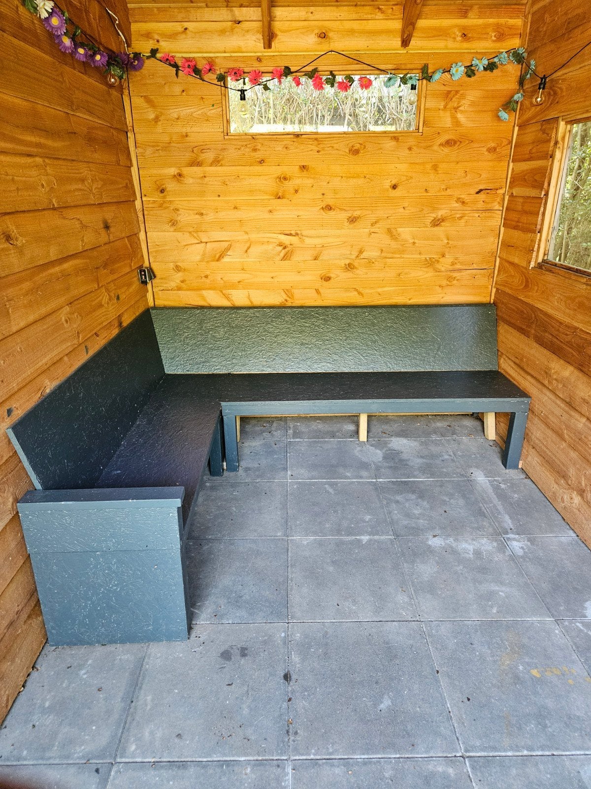 gratis hoekbank 220x197 deze week, Tuin en Terras, Tuinhuizen, Ophalen, Hout, Minder dan 250 cm, 200 tot 400 cm