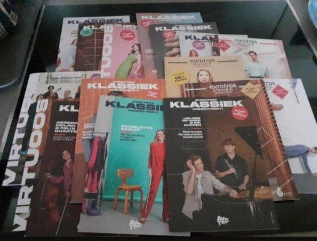 Diverse Avrotros Klassiek en Virtuoos magazines, Ophalen of Verzenden, Zo goed als nieuw, Muziek, Film of Tv