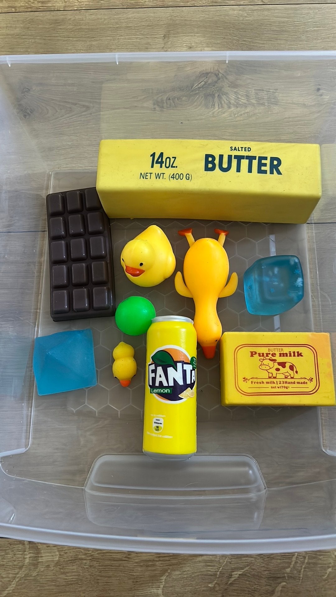 Set squishies 9 stuks, Hobby en Vrije tijd, Ophalen, Zo goed als nieuw, Clearstamp