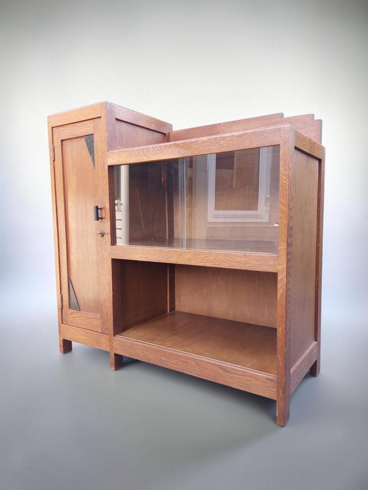 Antiek kastje boekenkastje kastje art deco, Ophalen