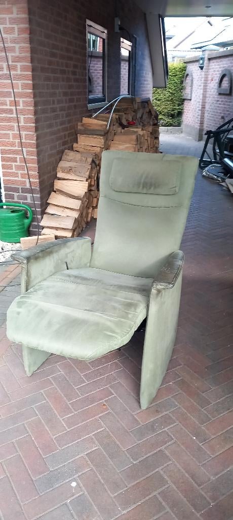 Relaxfauteuil Prominent Olijfgroen, Ophalen, Relax, Gebruikt, Minder dan 75 cm