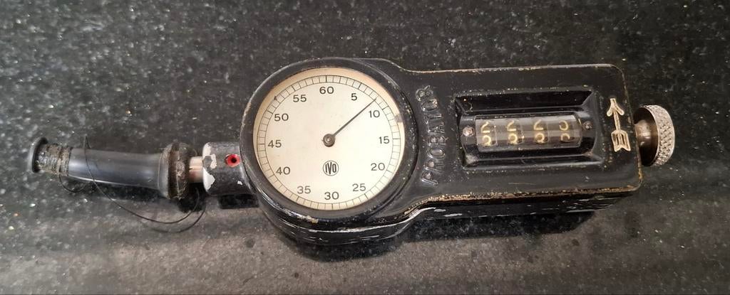 Vintage IVO mechanische teller / lengtemeter – industrieel, Ophalen of Verzenden, Gebruikt